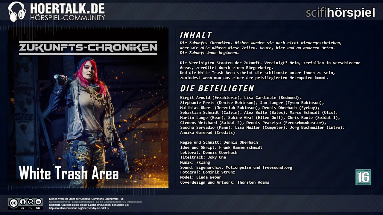 Zukunfts-Chroniken - White Trash Area - Komplettes Science Fiction Hörspiel