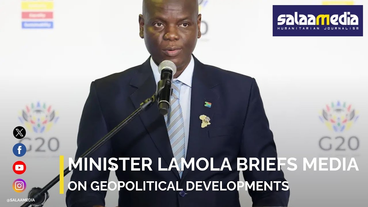 Minister Lamola briefs media on geopolitical developments #Iran #USA #Israel