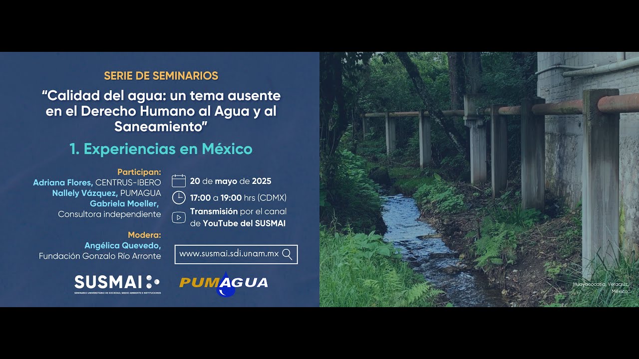 Calidad del agua en el Derecho Humano al Agua y al Saneamiento: Experiencias en México