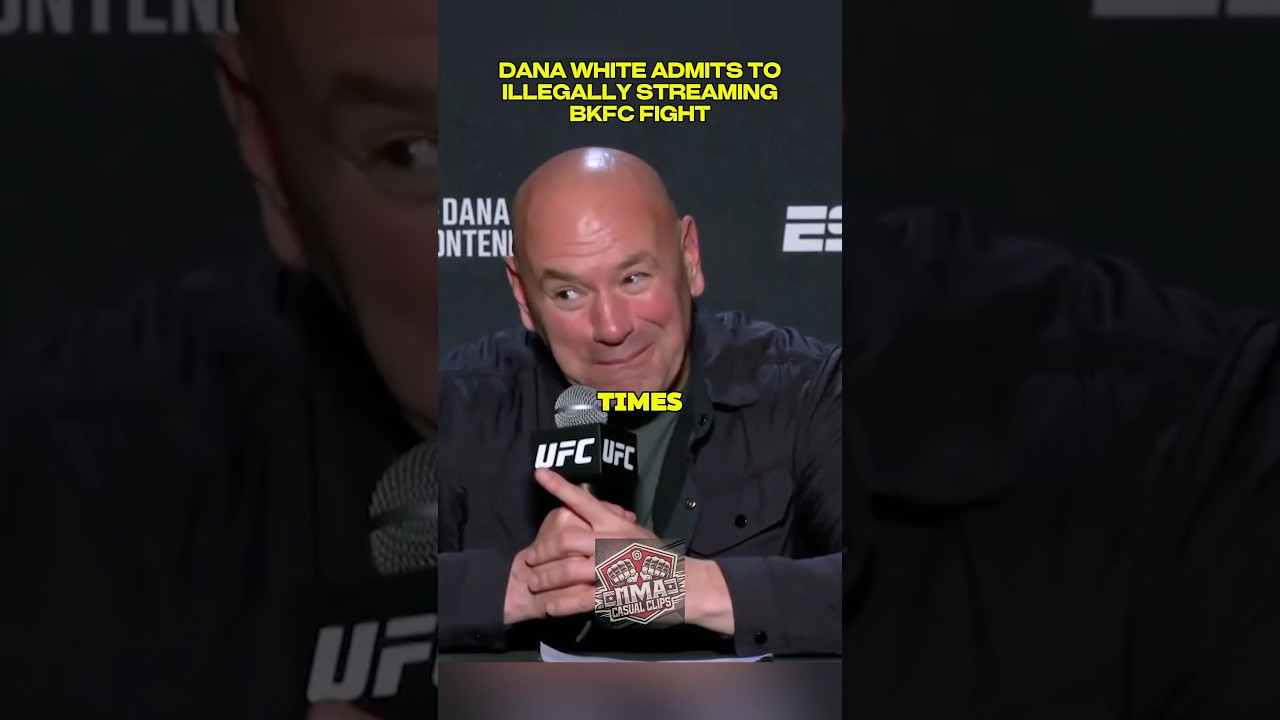 Dana White Admits To Illegally Streaming BKFC Fight! #ufc #bkfc #danawhite #conormcgregor