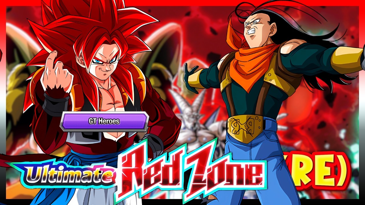 GT HEROES MISSION VS SUPER 17  RED ZONE GT EDITION RE KAI (DOKKAN BATTLE)