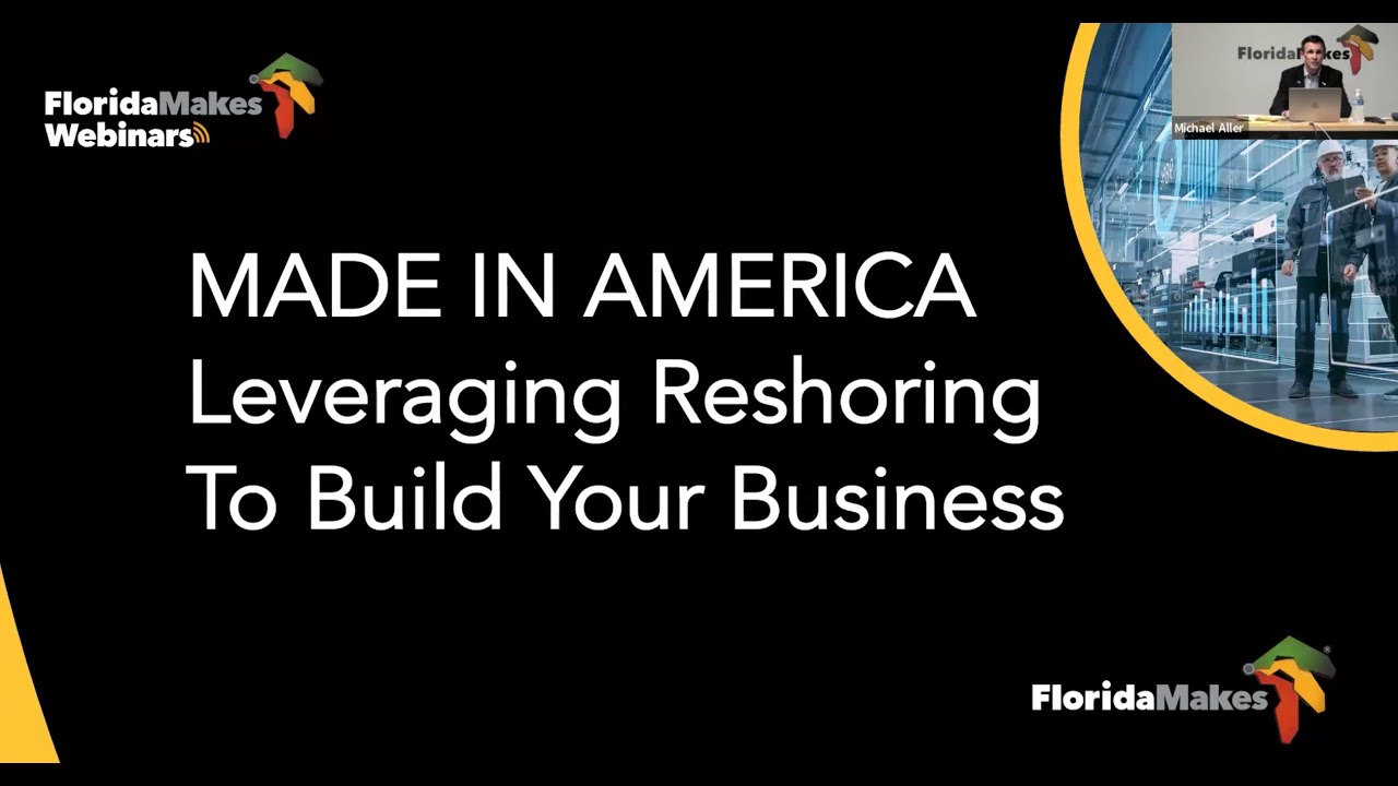 How to Attain the 'Made in Florida' Distinction