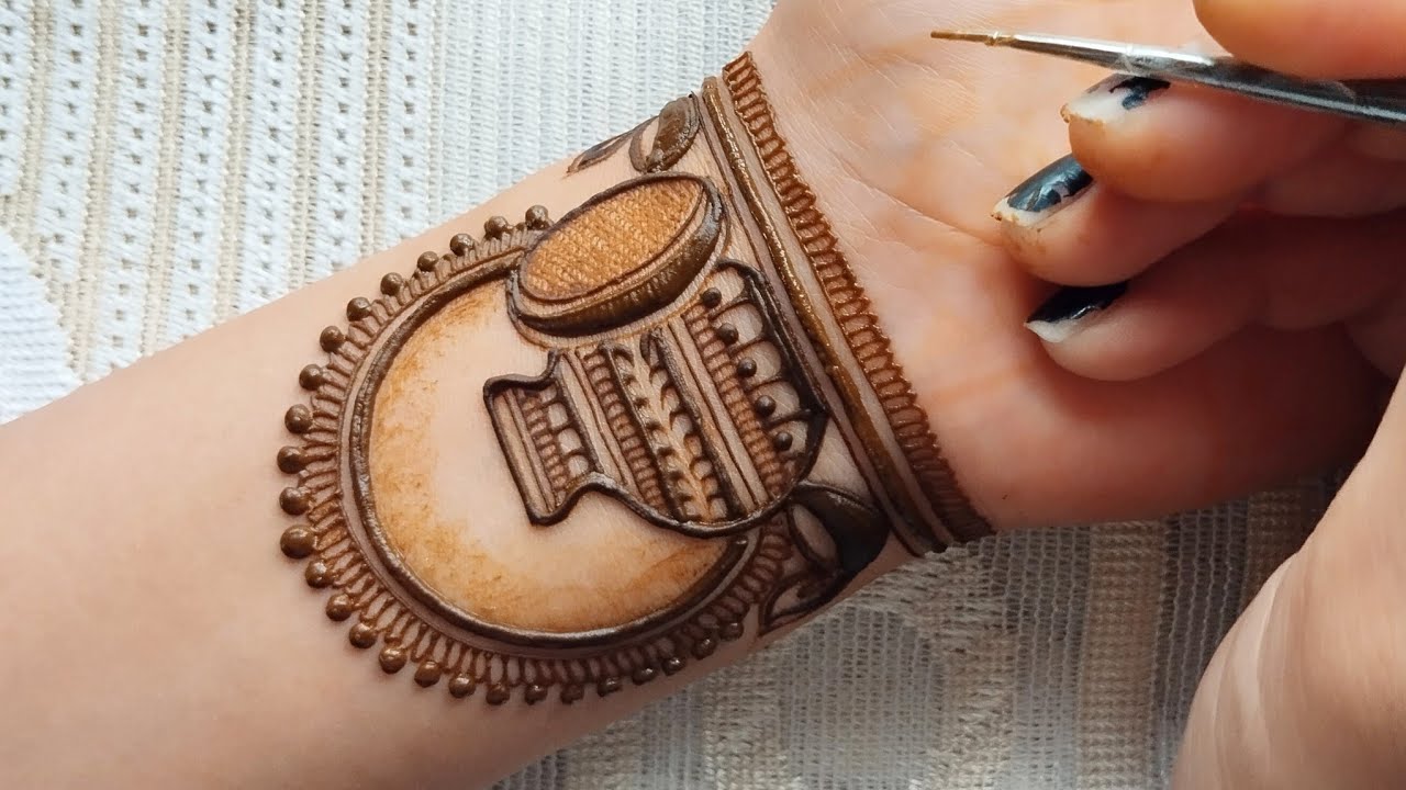 Karwa chauth special mehndi design | Simple mehndi design front hand | Easy mehandi design | Mehendi