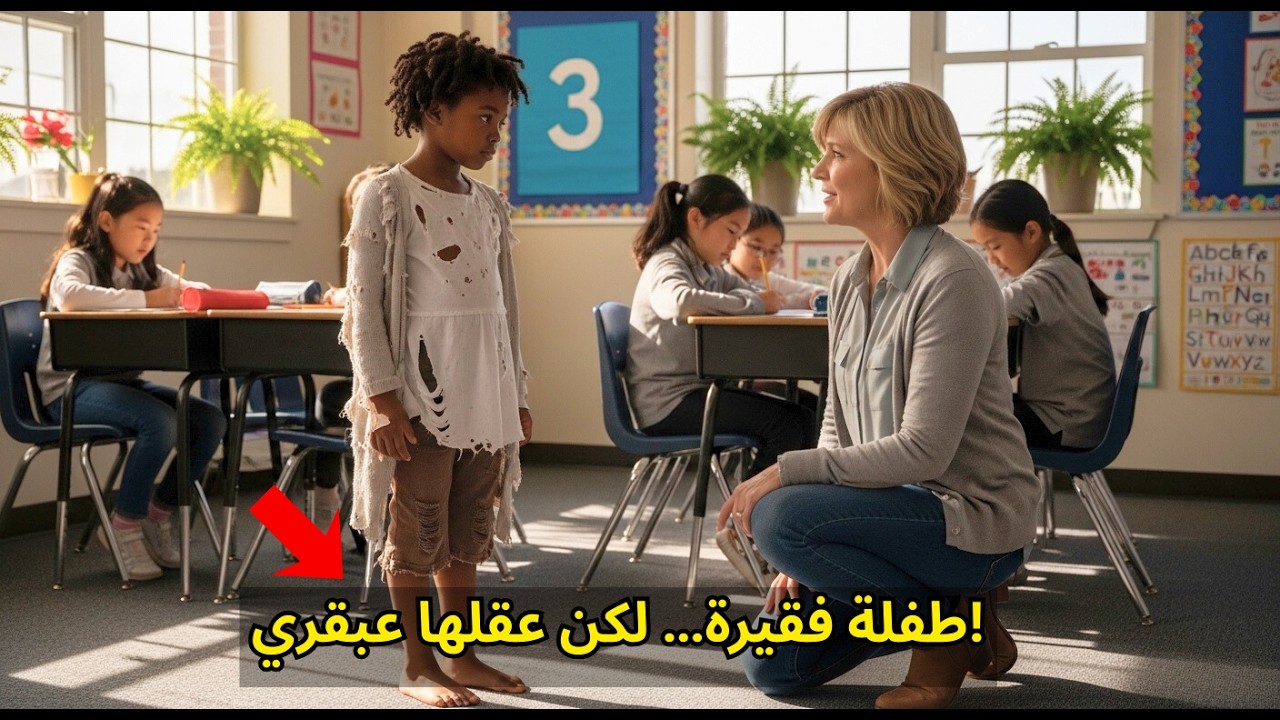 طفلة تدخل المدرسة حافية القدمين… لكن عندما زارت المعلمة منزلها اكتشفت سرًا صدم المدينة كلها