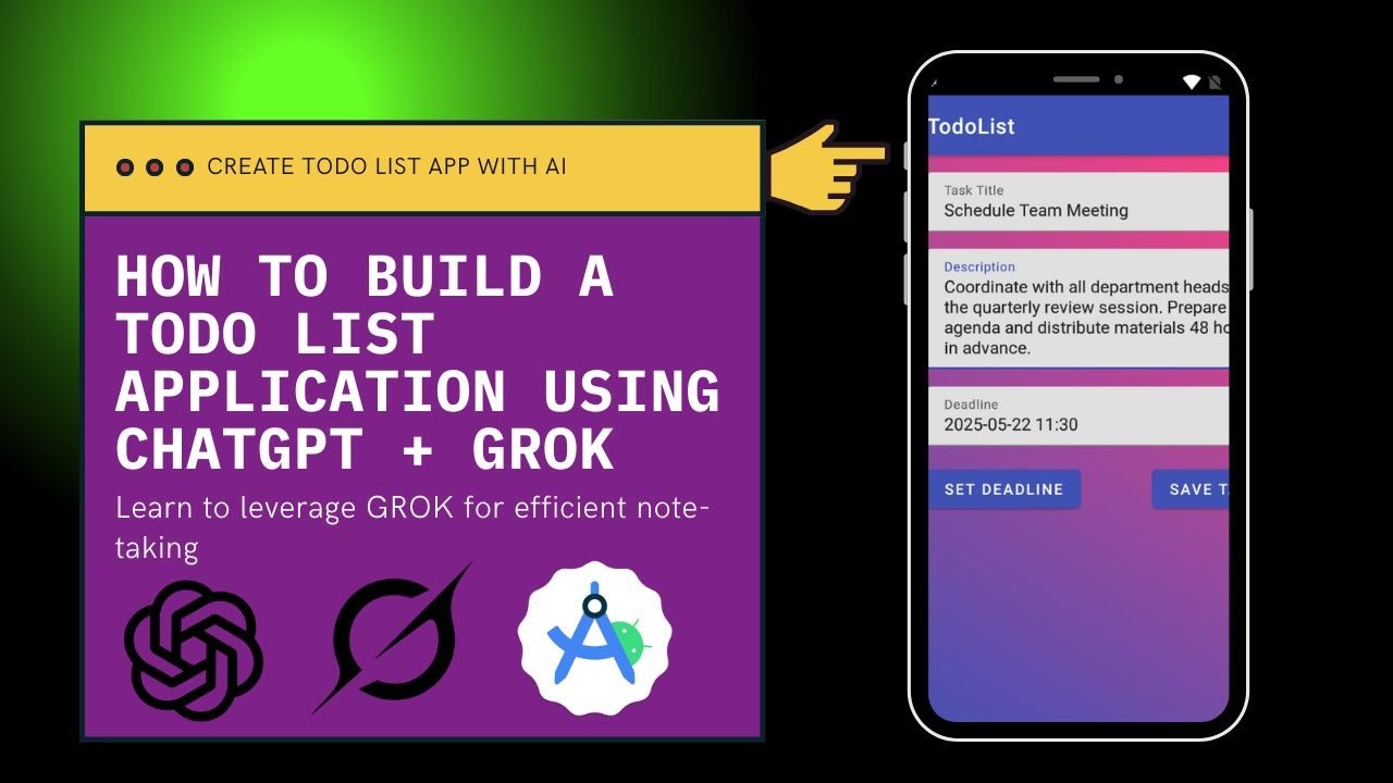 Build AI-Powered TODO List App with ChatGPT + GROK | Step-by-Step Demo
