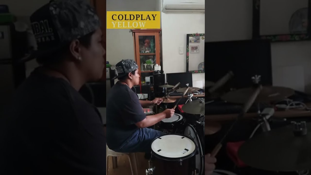 Yellow - Coldplay [ Boyce Avenue || Drum Cover ] Pearl Compact Traveler Drum Kit