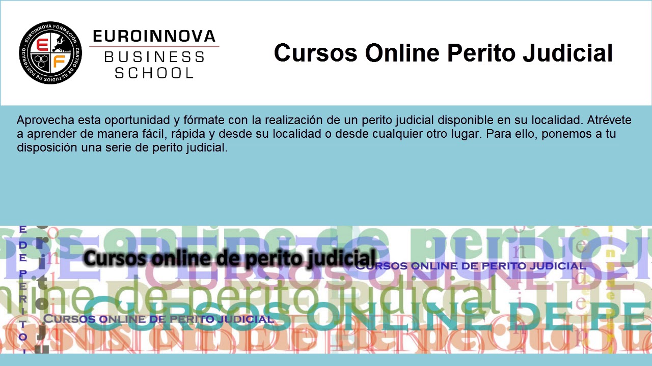 master perito judicial