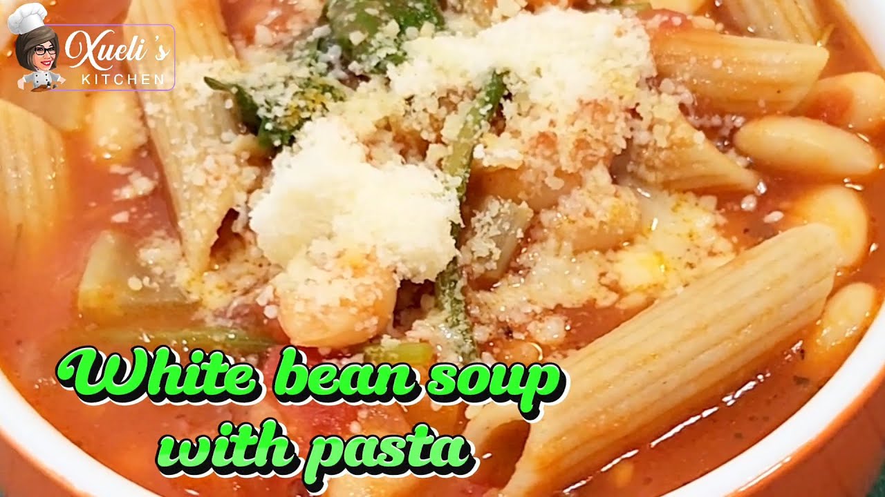 White bean soup with pasta