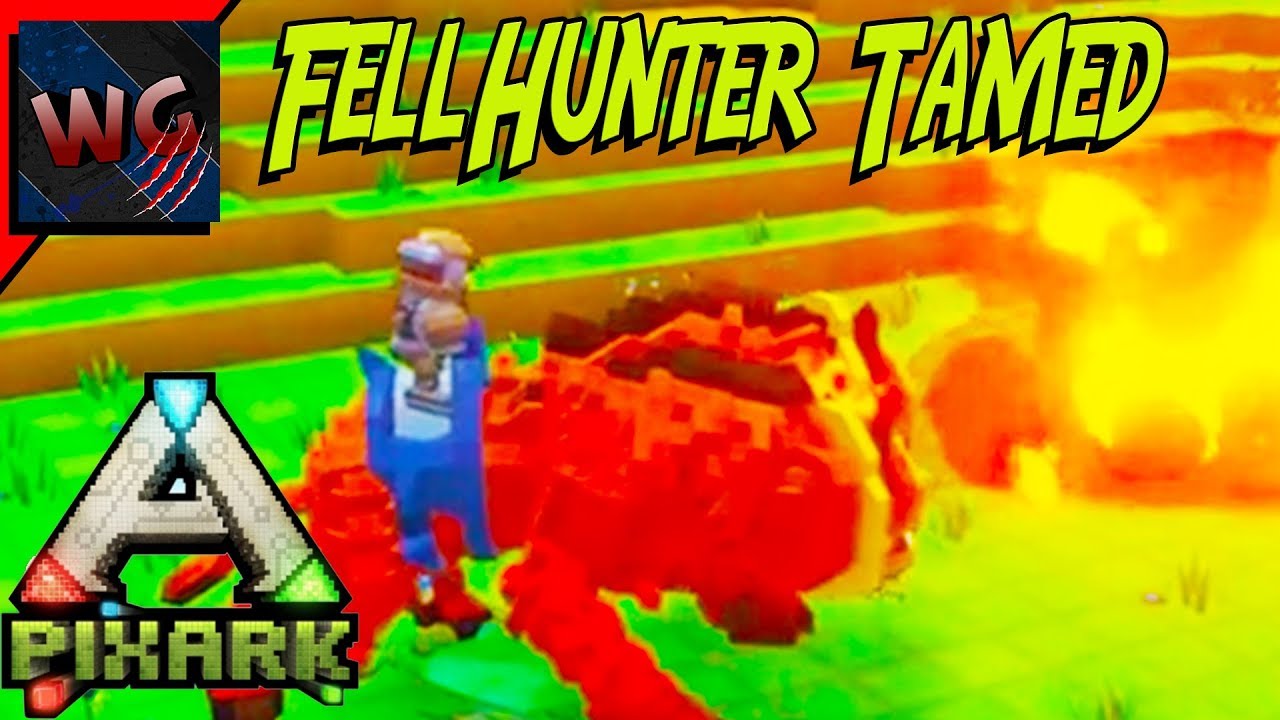 PixArk| Taming a FellHunter and Fire Elemental| Mutliplayer [17] PixArk Gameplay