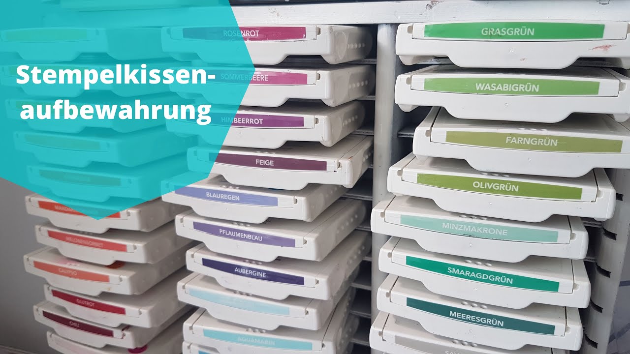 Stempelkissenaufbewahrung I Ordnung im Bastelzimmer schaffen Folge 1