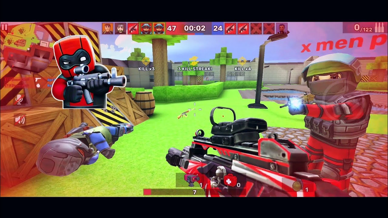 KUBOOM 3D | USING DEADLY TURRET IN TEAM DEATHMATCH