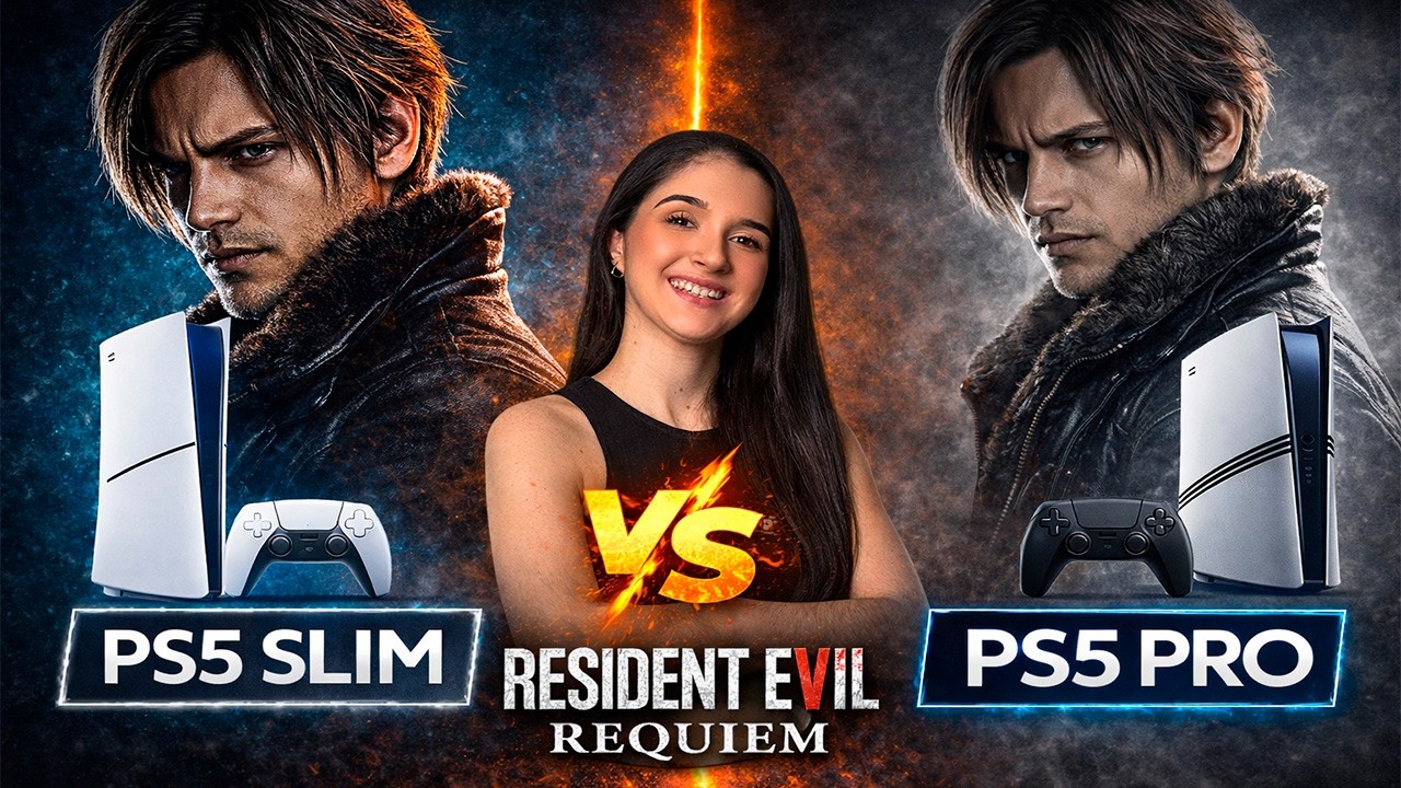 PS5 PRO Vs PS5 SLIM NO RESIDENT EVIL REQUIEM - A DIFERENÇA É REAL?