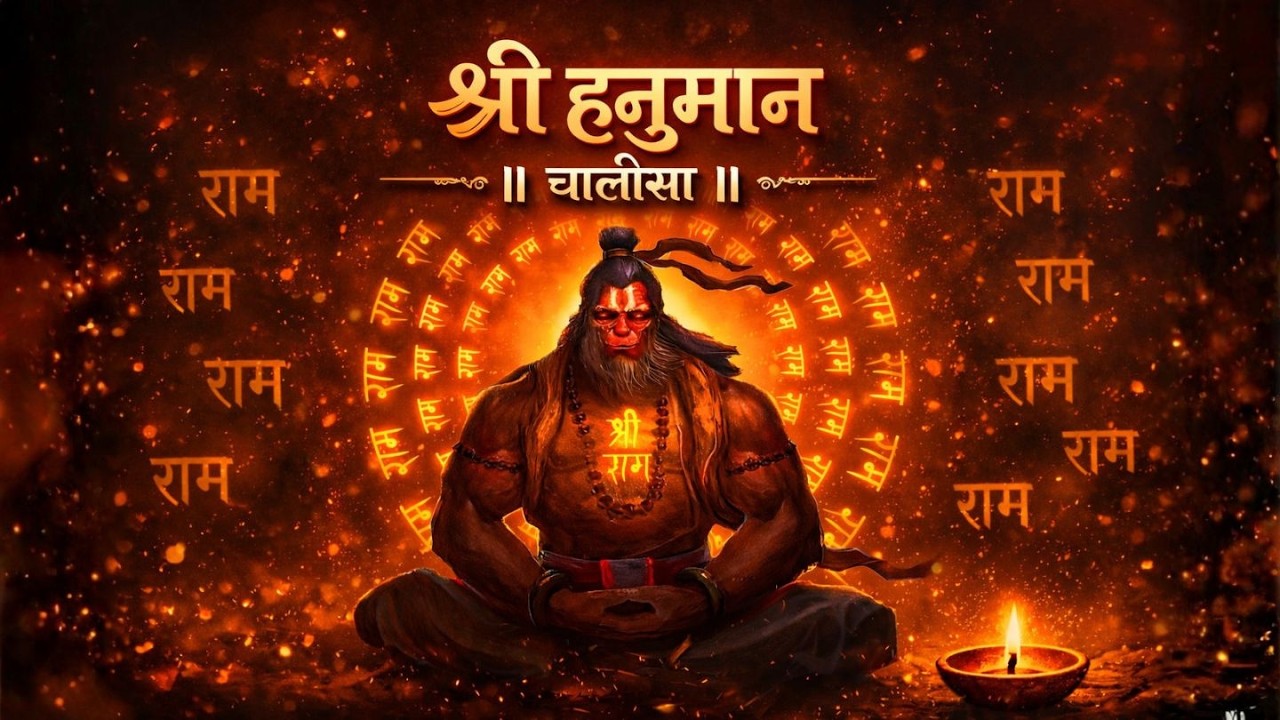 7 Times Hanuman Chalisa | 7 बार हनुमान चालीसा सुनने से हर संकट दूर | Powerful Hanuman Bhajan