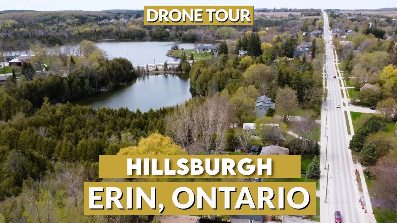Drone Tour 4K: Hillsburgh, Town of Erin, Ontario - A Bird's-Eye View