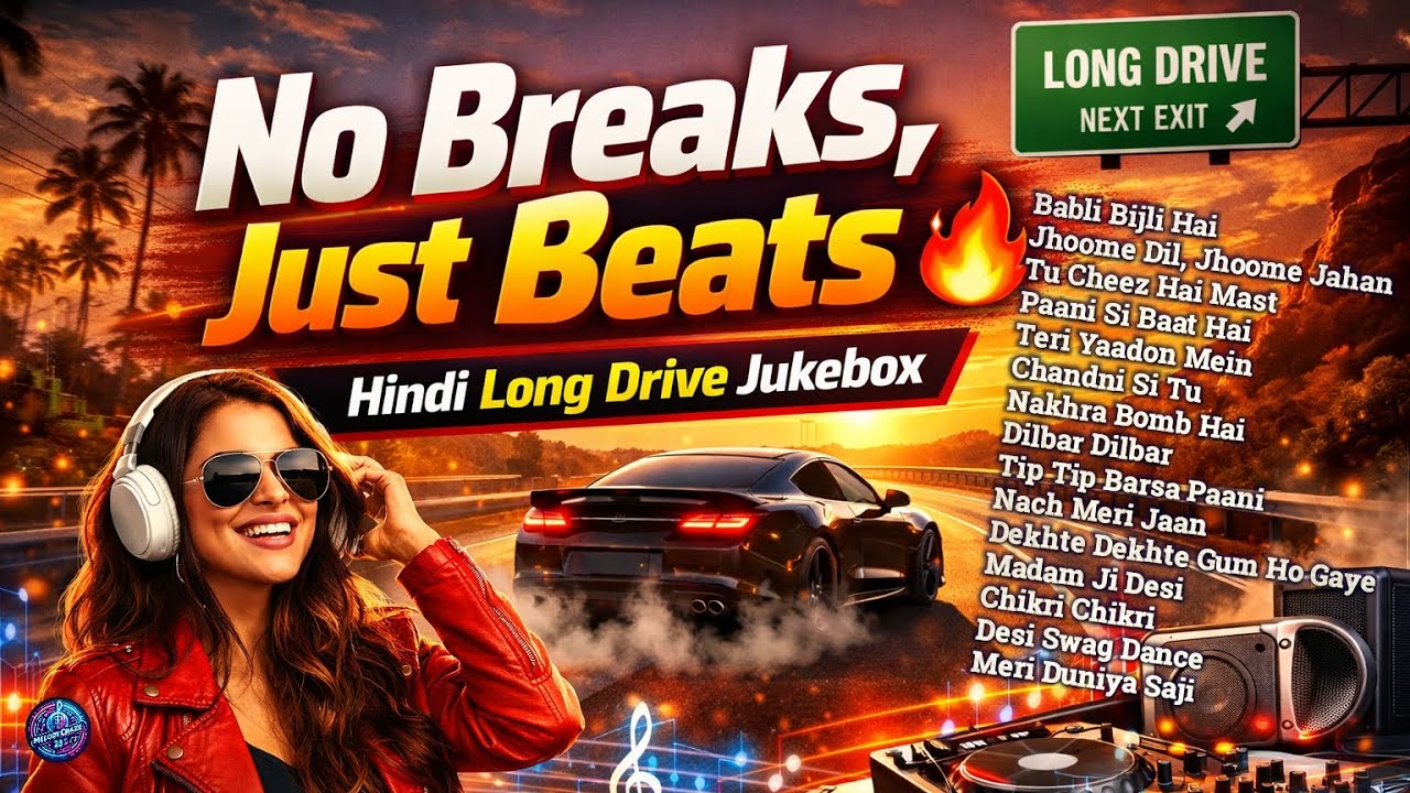 No Breaks, Just Beats 🔥 | Hindi Long Drive Jukebox | 8D Bollywood Non-Stop Songs