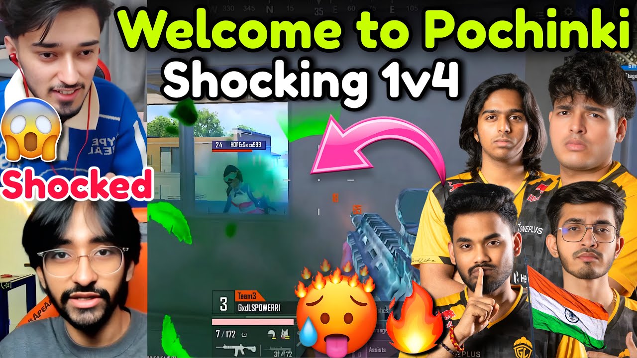 Jelly & Aaru Shocked by GODL🔥💦SPOWER 1v4 😱GODL Destroy In Pochinki 💀 GODL Offline Grind 🚨