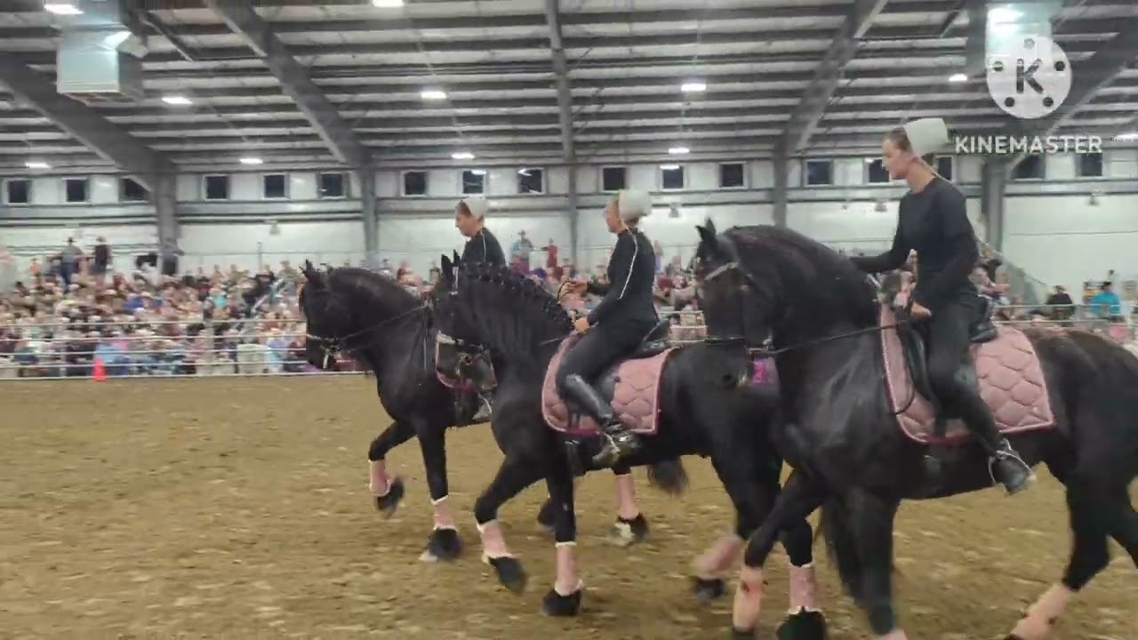 Horseman's Mission Friday night, Friesian Heritage Drillteam