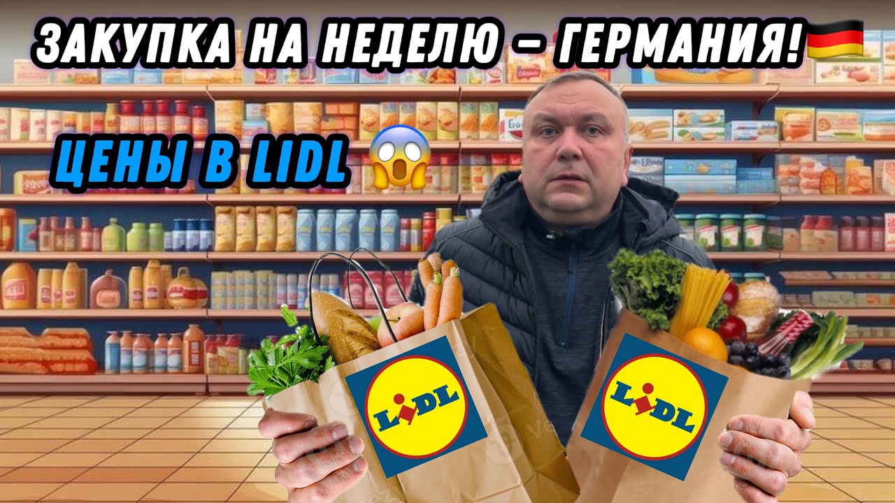 Сколько стоит неделя еды в Германии (Lidl) — не ожидал таких цен!
