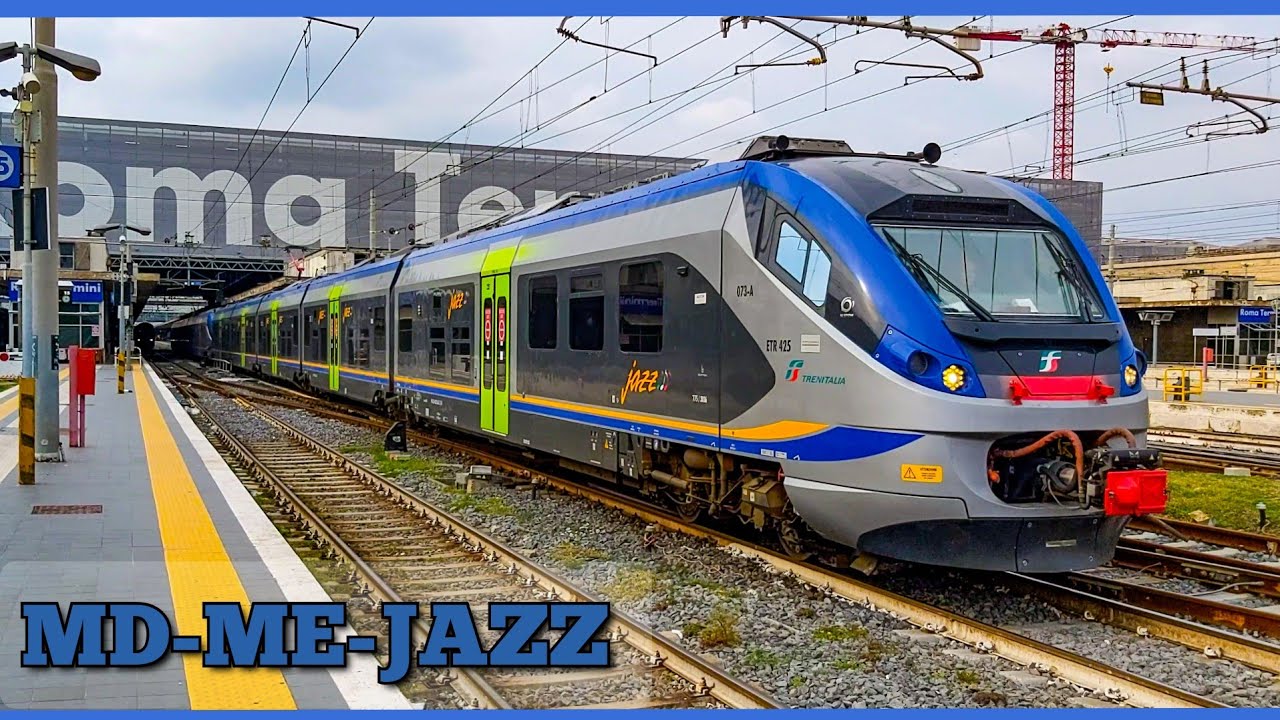 Minuetto Diesel ed Elettrico, ETR 425 Jazz In doppia composizione nelle varie stazioni di Roma