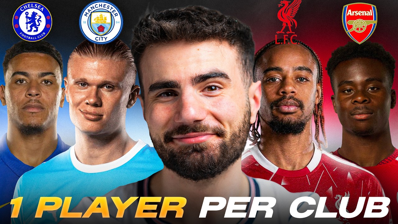 Drafting the BEST Premier League XI With Only 1 Player Per Club!