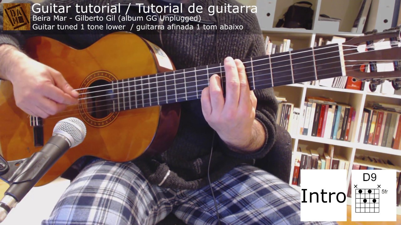 Beira Mar (Gilberto Gil) - Guitar tutorial / Tutorial para guitarra
