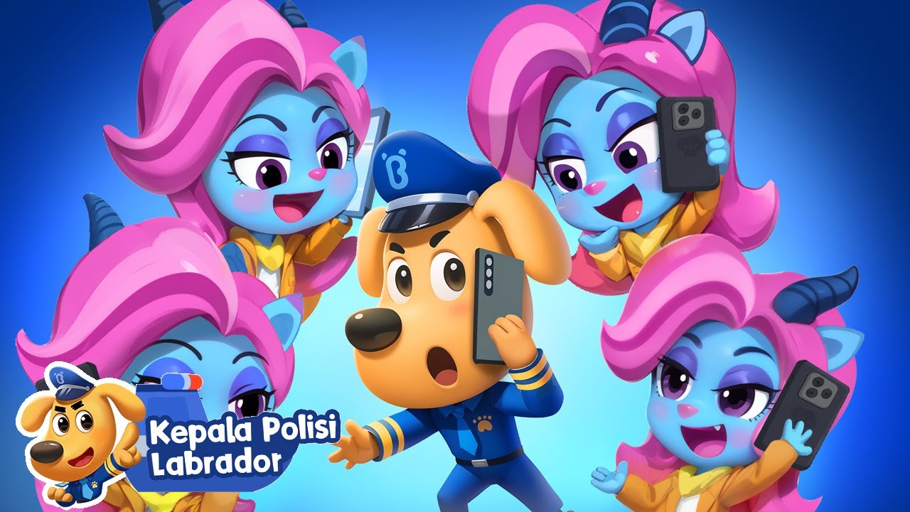 Eps.7 Telepon dari Polisi Palsu📞| Seri Baru: Kota Air! 🌊| Kartun Anak-anak | Kepala Polisi Labrador