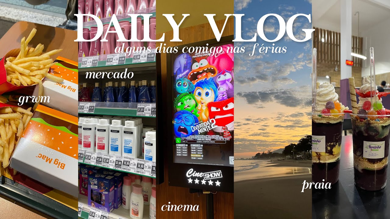 daily vlog 🎀 | alguns dias comigo nas ferias