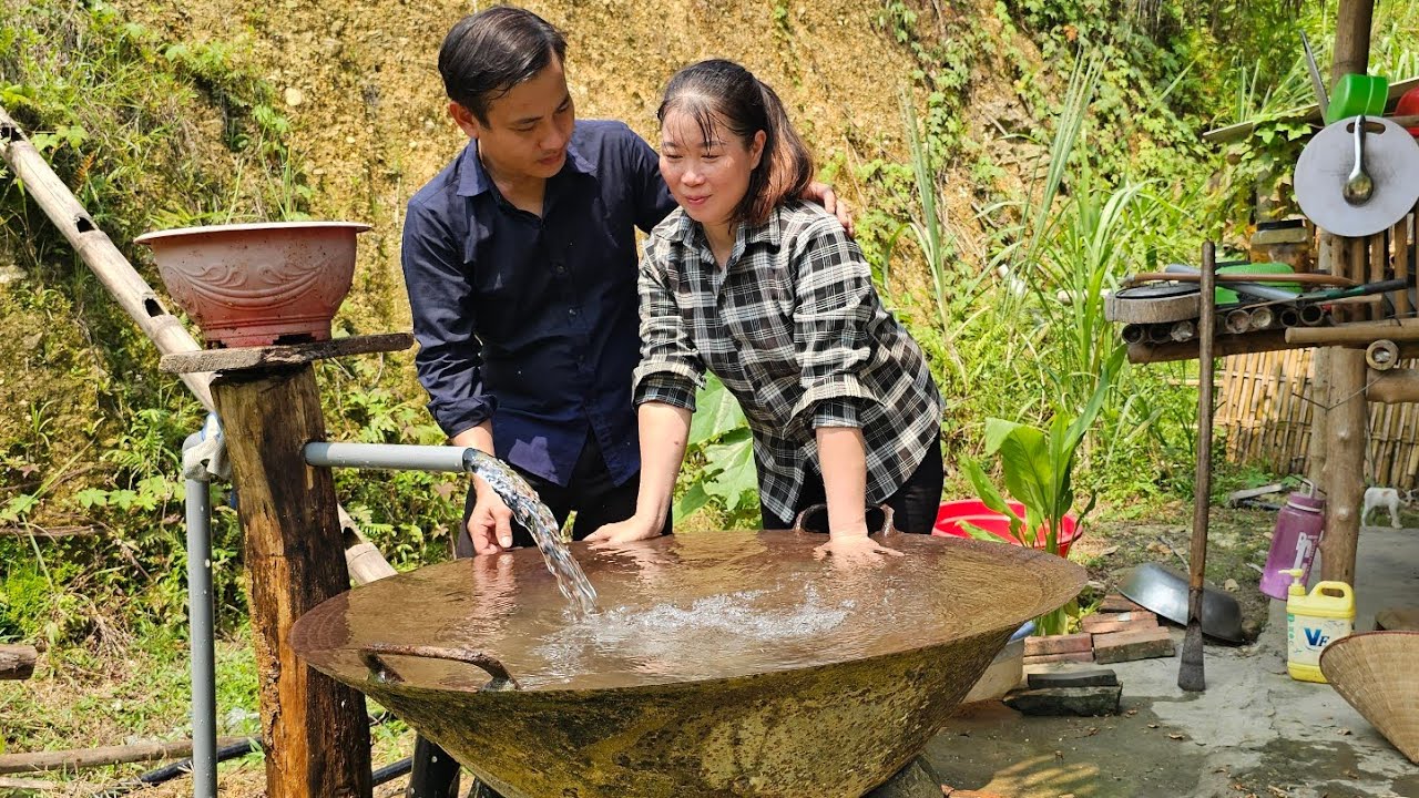 CEO, single mother happily starts building a new life step by step in an abandoned house. ly tu tay