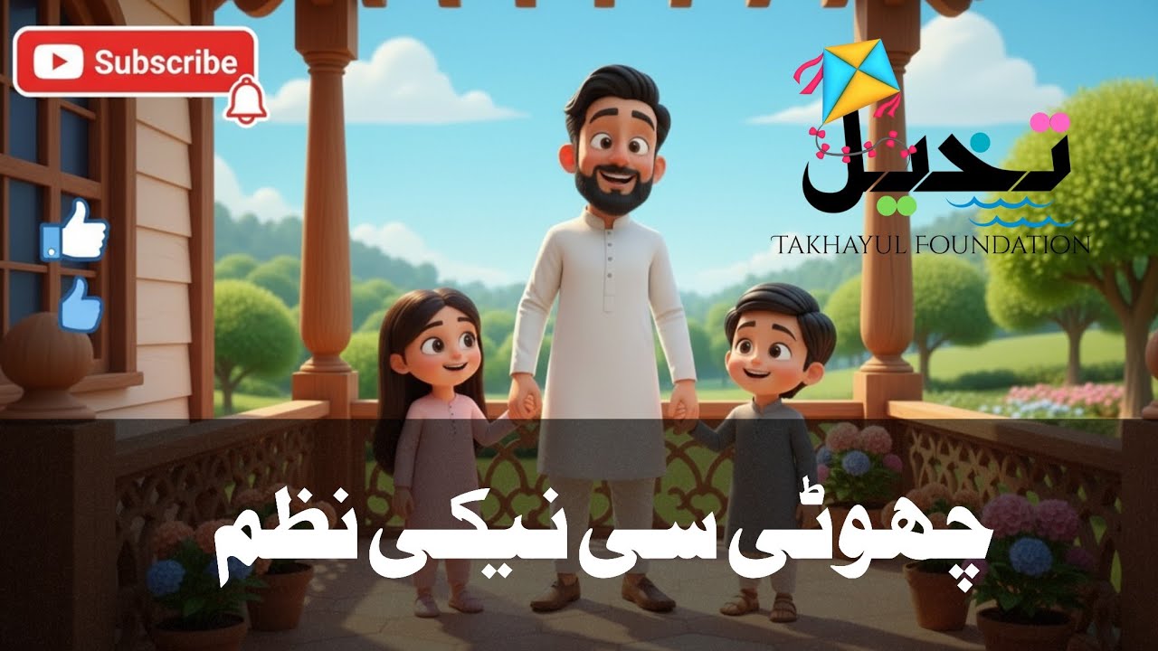 Nanhi neki | Urdu rhyme | ننھی نیکی | kids Urdu nursery rhyme 