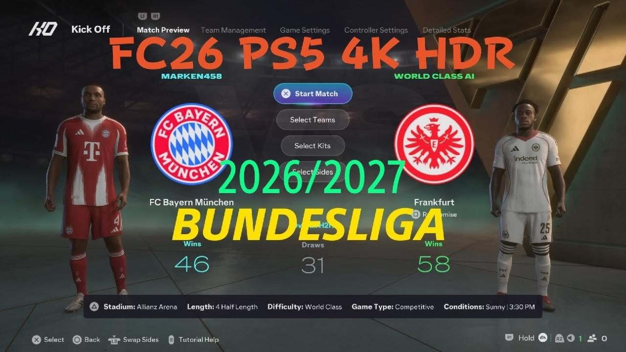 EA SPORTS FC 26* Bayern Monachium vs Frakfurt 