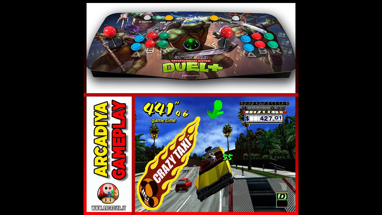 🕹 arcaDIYa Gameplay: Crazy Taxi (Naomi) [DUEL PLUS]