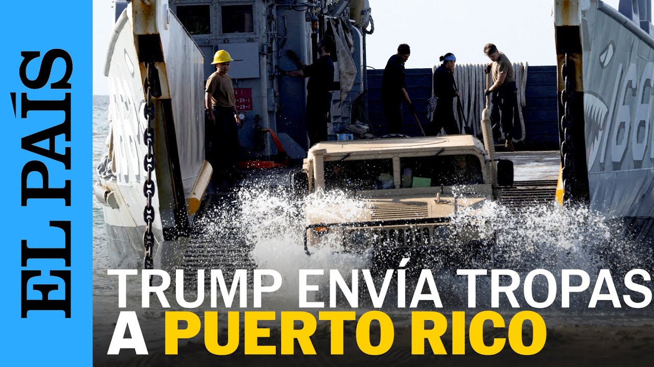 Tropas y equipo militar desembarcan en Puerto Rico en medio de tensiones entre TRUMP y MADURO