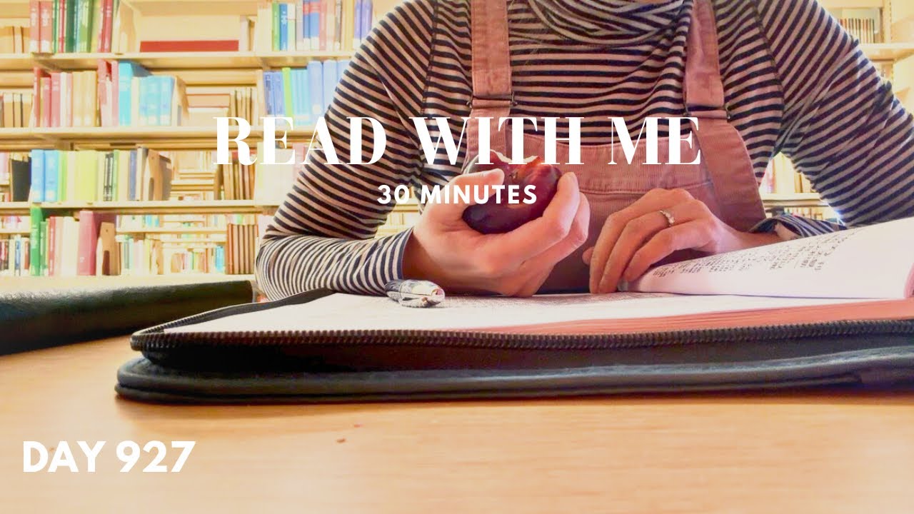 READ WITH ME 📚 Library Study Session | Real Ambient Sounds | 30 Minutes | Day 9