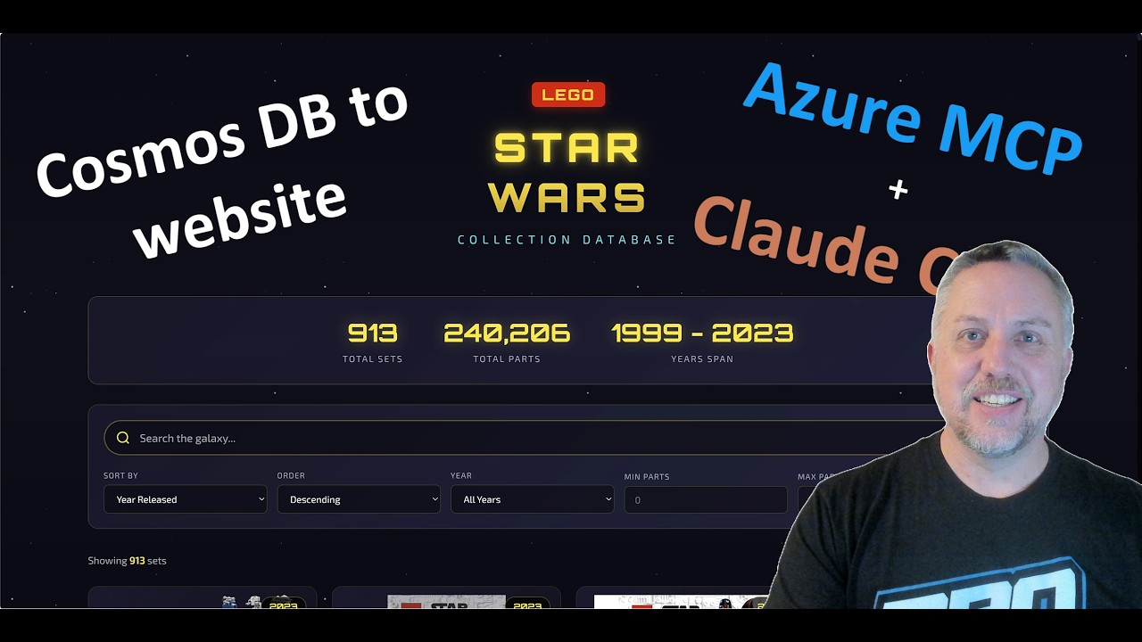 Cosmos DB to website with Azure MCP and Claude Code