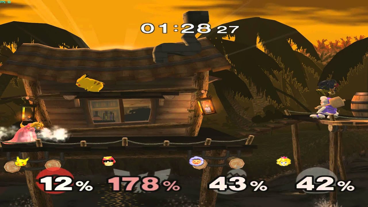 Super Smash Bros Melee DK Island Jungle Japes