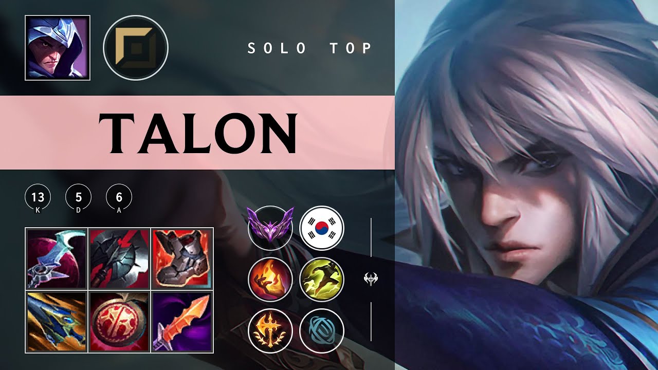 Talon Top vs Fiora - KR Master Patch 25.24