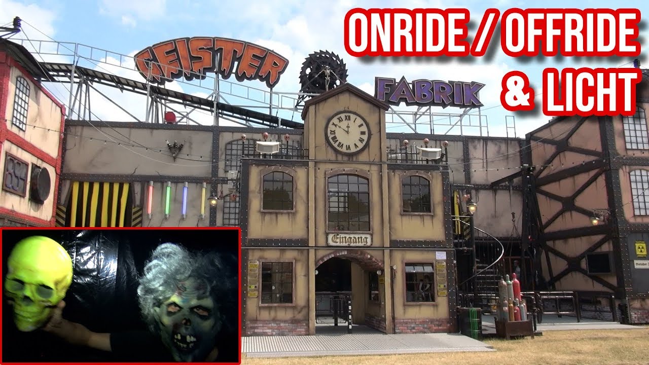 Geister Fabrik (Rasch) - Onride & Offride mit Licht (Tag/Nachtfahrt) - Rheinkirmes 2019 Düsseldorf