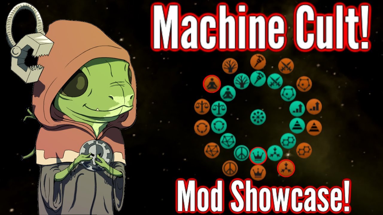 Holy Machine Cult!! | Stellaris Mod Showcase | Extra Civics, Ethics & Machine Ships!!