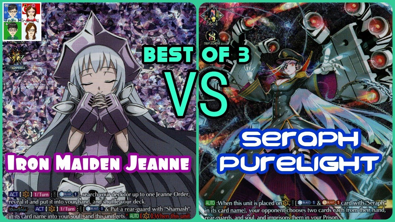 Iron Maiden Jeanne VS Seraph Purelight | Cardfight Vanguard D Standard: Shaman King VS Brandt Gate!