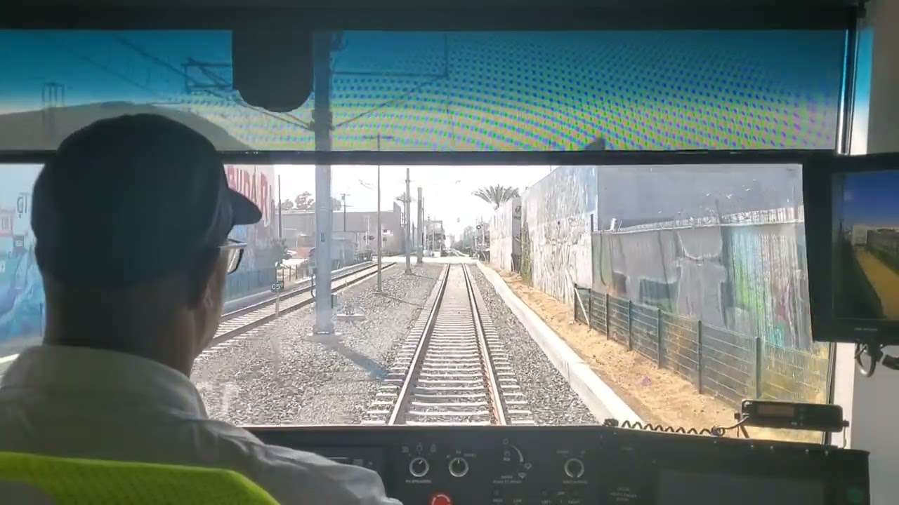 Metro K line cab view from Expo/Crenshaw to Westchester