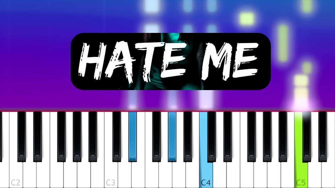 Nico Collins - Hate Me (Piano Tutorial)