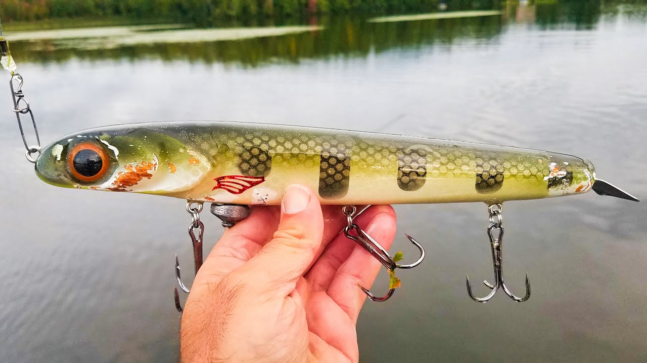 GIANT BAIT CATCHES HUGE MUSKY!! - My Biggest Inland Lake Muskie