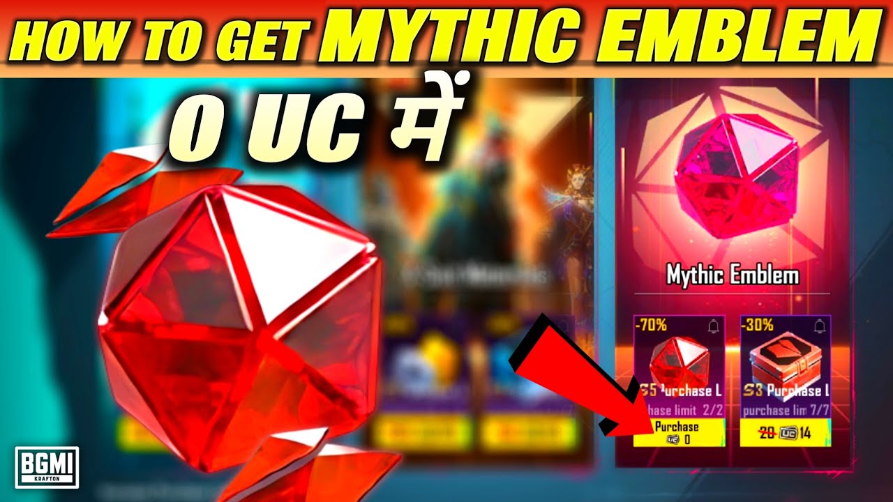 BGMI Me Mythic Emblem Fragment Kaise Le 2026 | How To Get Mythic Emblem Fragment