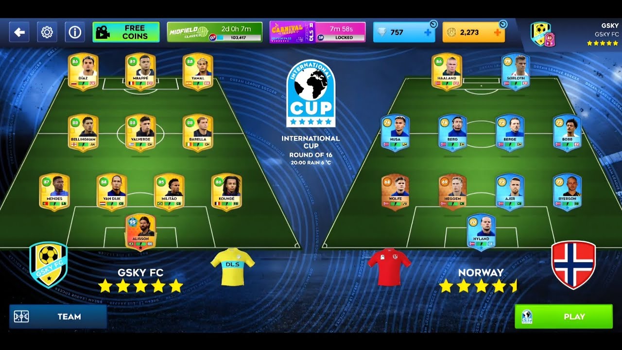 DLS 2026 | INTERNATIONAL CUP | ROUND OF 16 | SEASON 1
