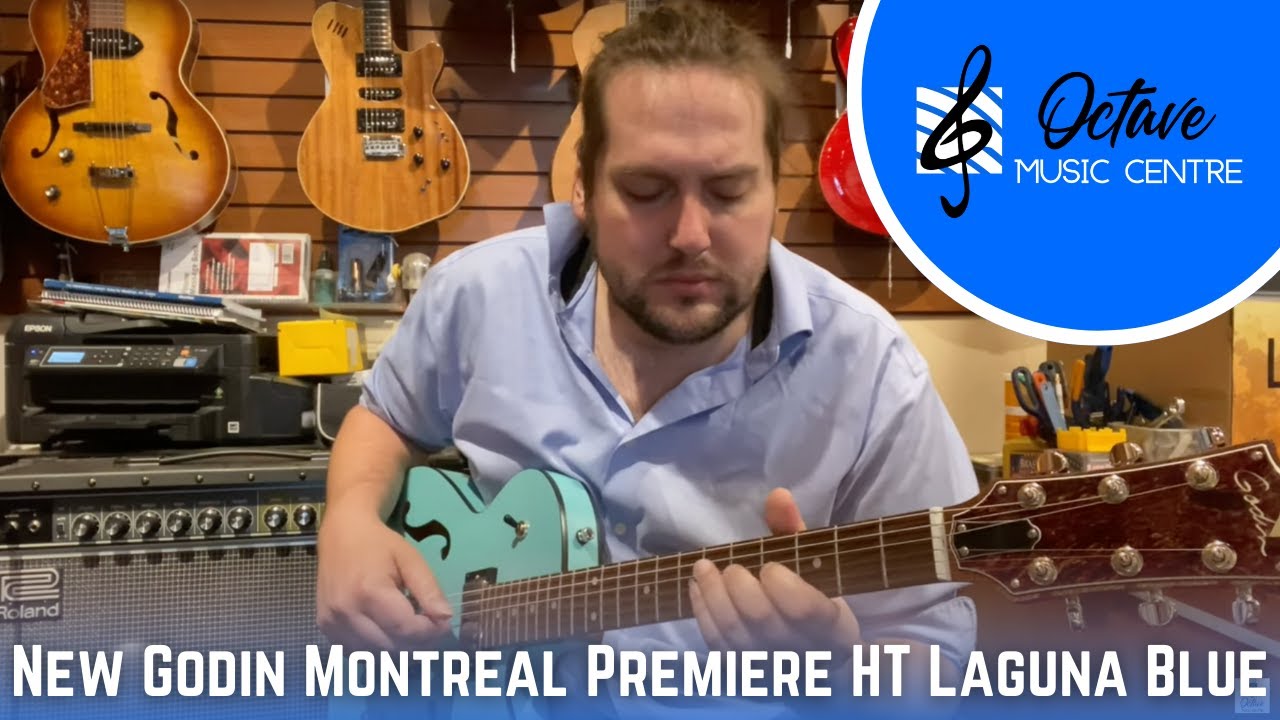 New Godin Montreal Premiere HT Laguna Blue - DESKTOP DEMOS!