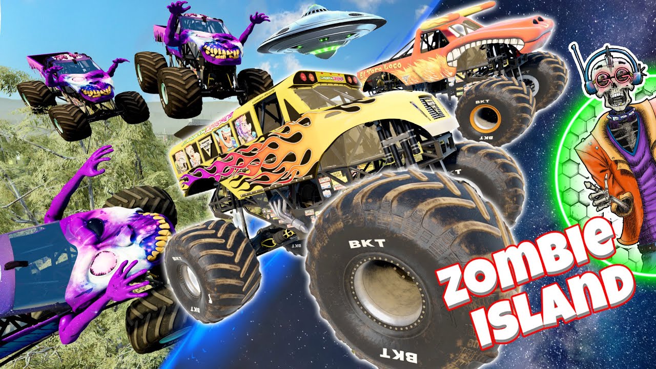 Monster Jam INSANE Zombie Island Adventure #49 | Racing, Freestyle, and High Speed Jumps