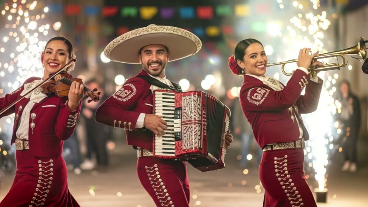 Mexicana Music Mariachi Ranchera with Guitar, Trumpet, Violin and Accordion for Social Flow