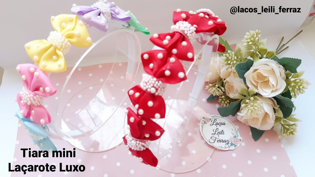 Tiara Mini La&ccedil;arotes Luxo