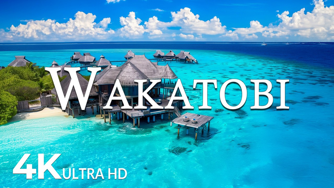 Wakatobi 4K UHD - Scenic Relaxation Film With Calming Music - 4K Video Ultra HD