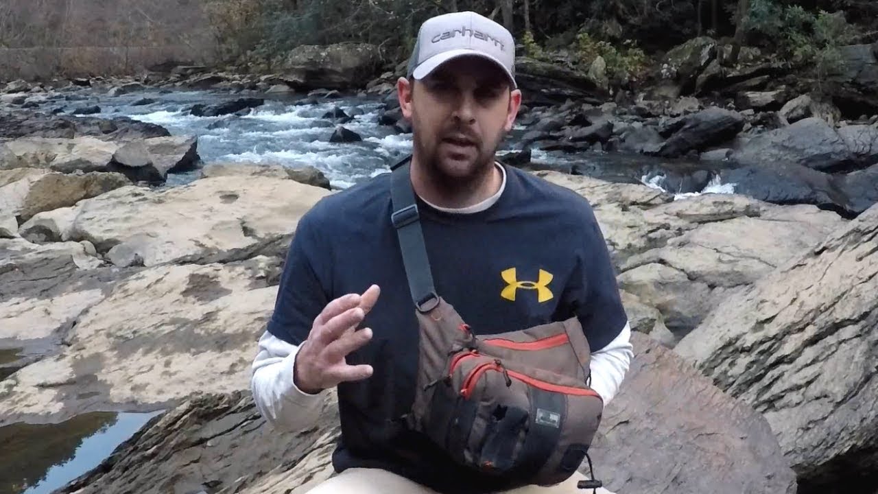 FISHING GO BAG, creek wading tackle sling bag